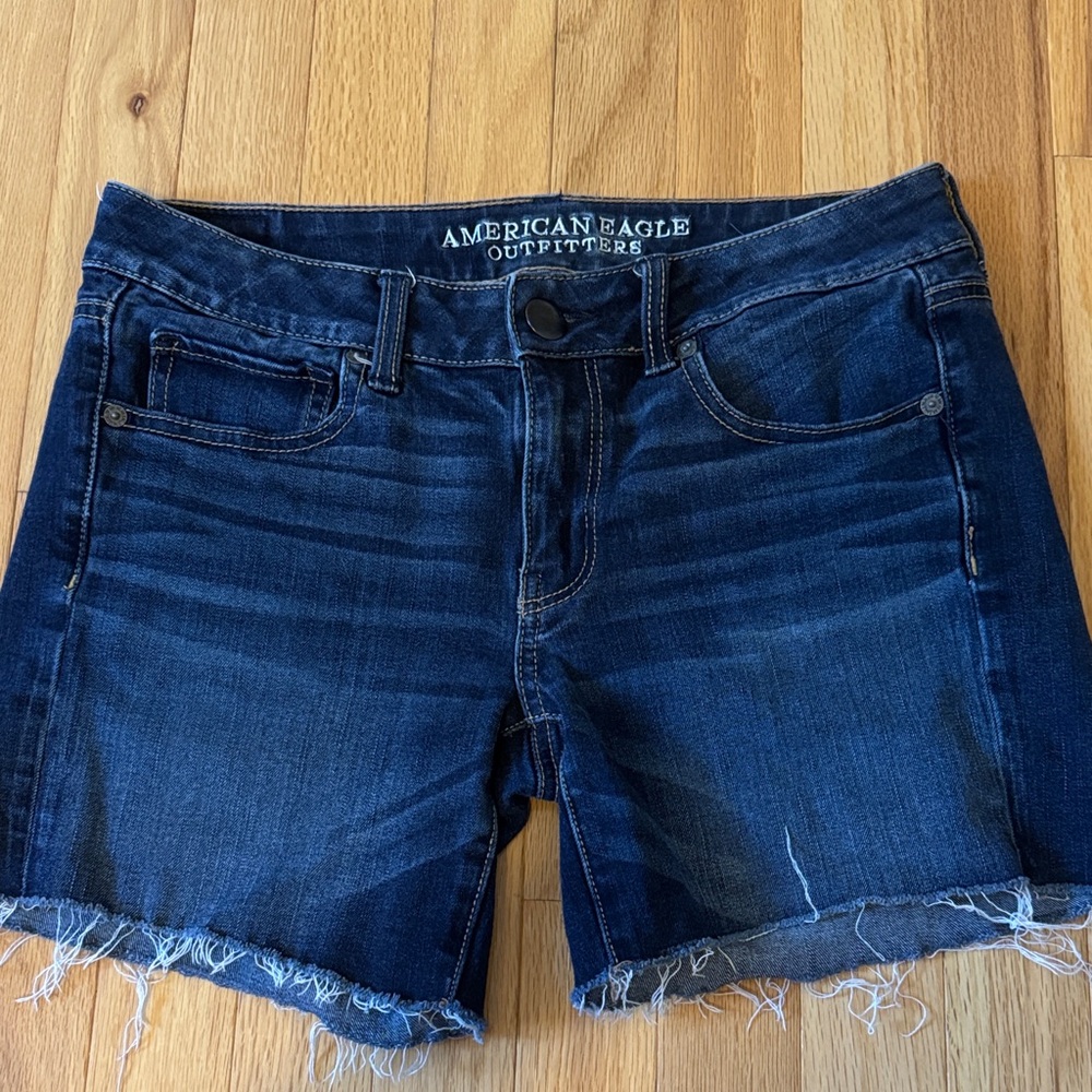 American Eagle Outfitters Dark Blue Jean Shorts